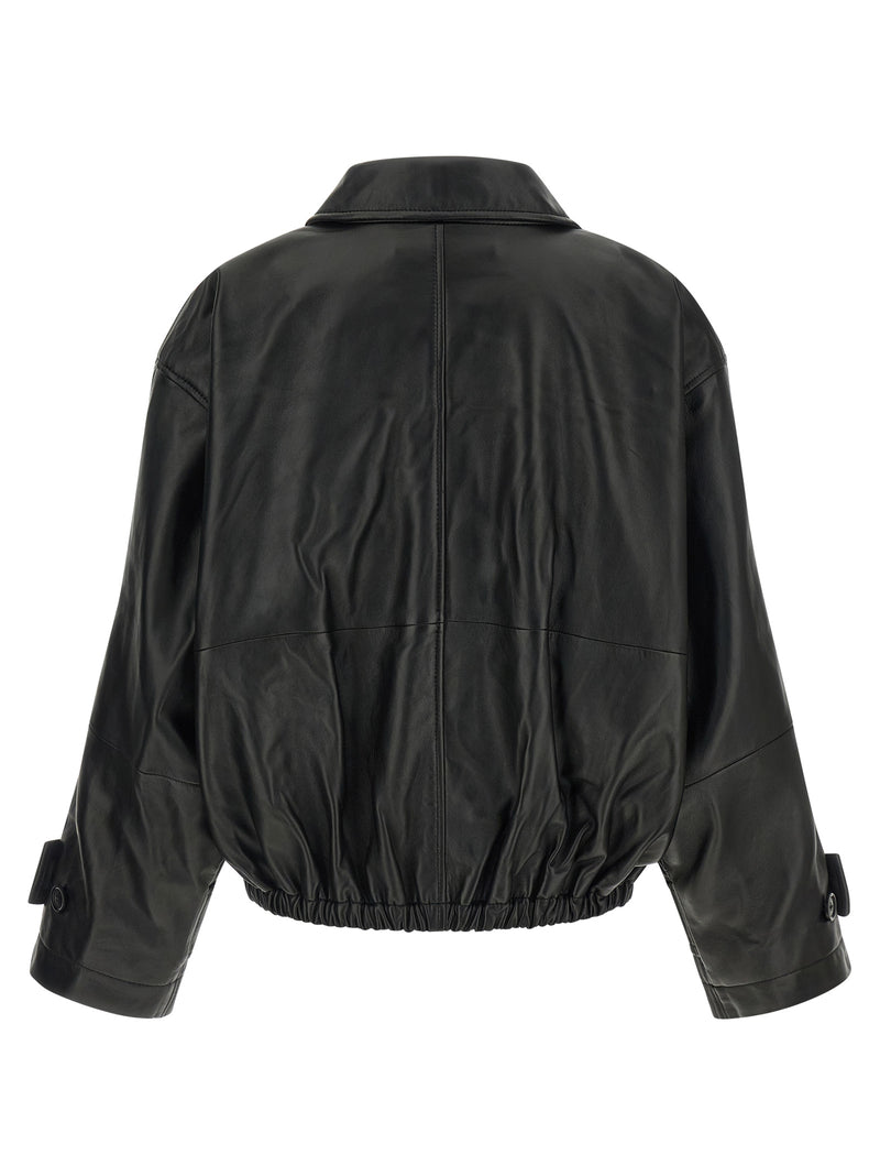 Rohe Black Lamb Leather Blouson Jacket