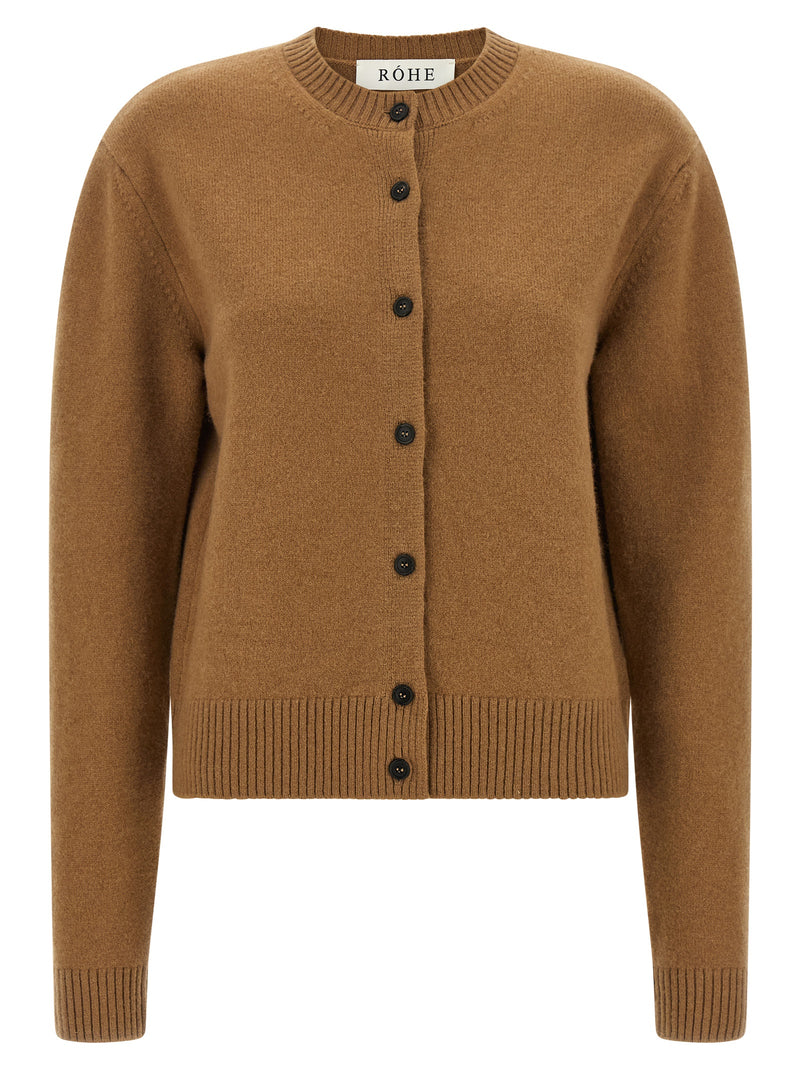 Rohe Brown Wool Cardigan - Luxurious Comfort and Style