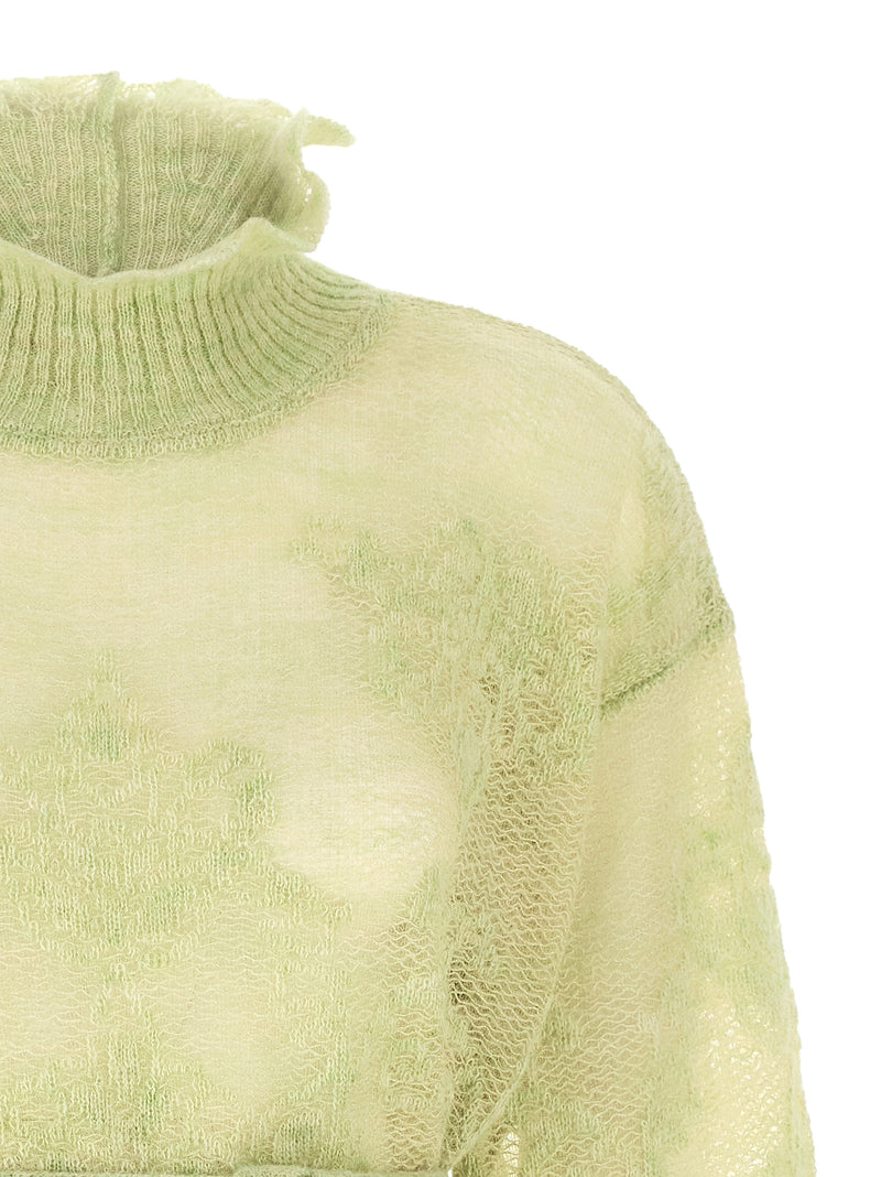 Twinset Bicolor Polyamide Cardigan - Elegant Maxi Sweater