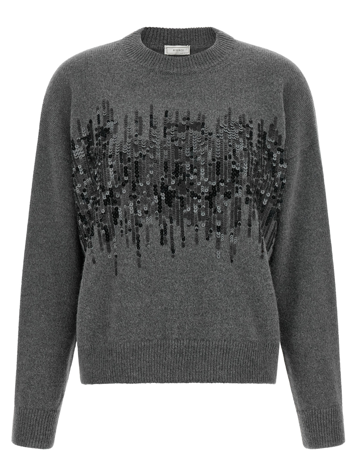 Peserico Gray Wool Cardigan