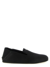 Giuseppe Zanotti Black Viscose Slip-On Loafers