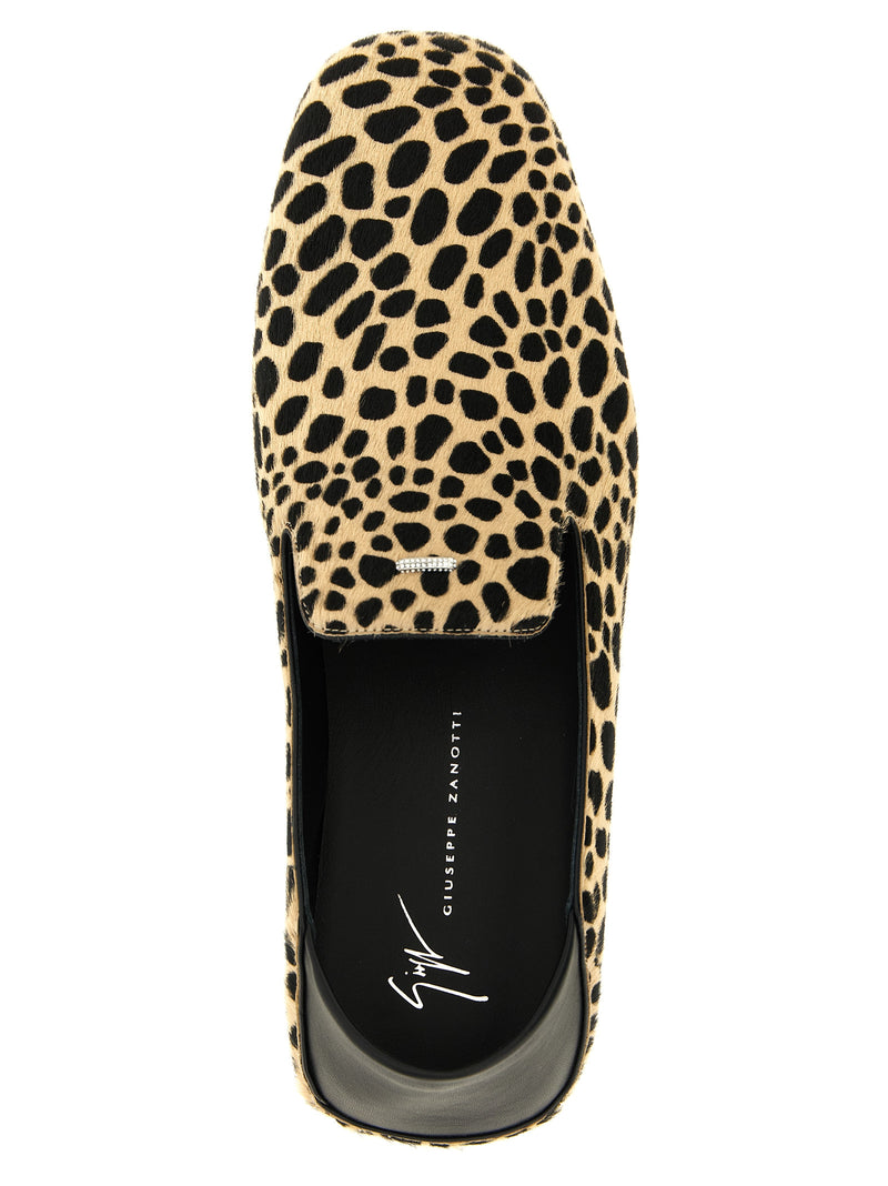 Giuseppe Zanotti Rupert Multicolor Calfskin Slip-On Loafers