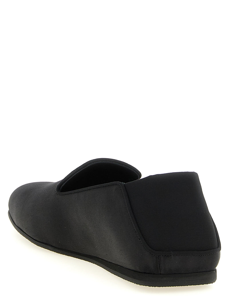 Giuseppe Zanotti Rupert Black Viscose Slip-On Loafers