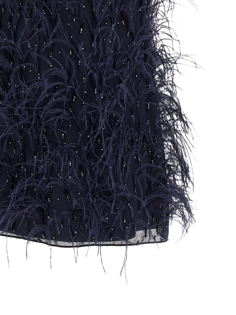 PINKO ‘Piripicchio’ Blue Polyester Short Dress