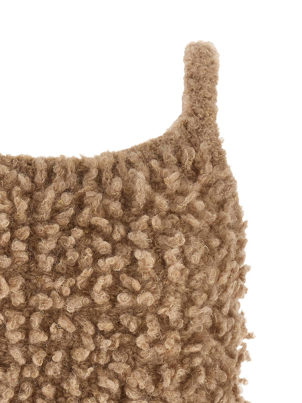 Peserico Beige Wool Sleeveles Sweater