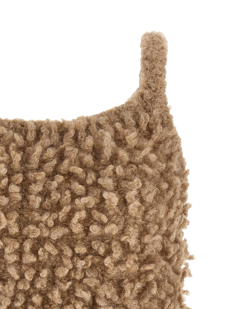 Peserico Beige Wool Sleeveless Sweater