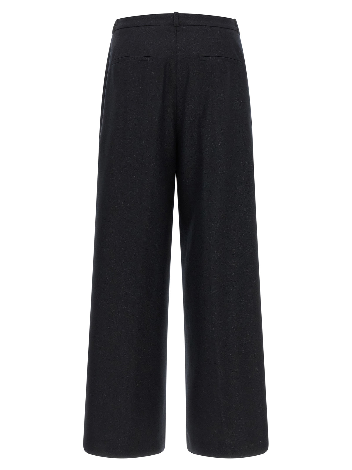 Peserico Blue Virgin Wool Casual Pants