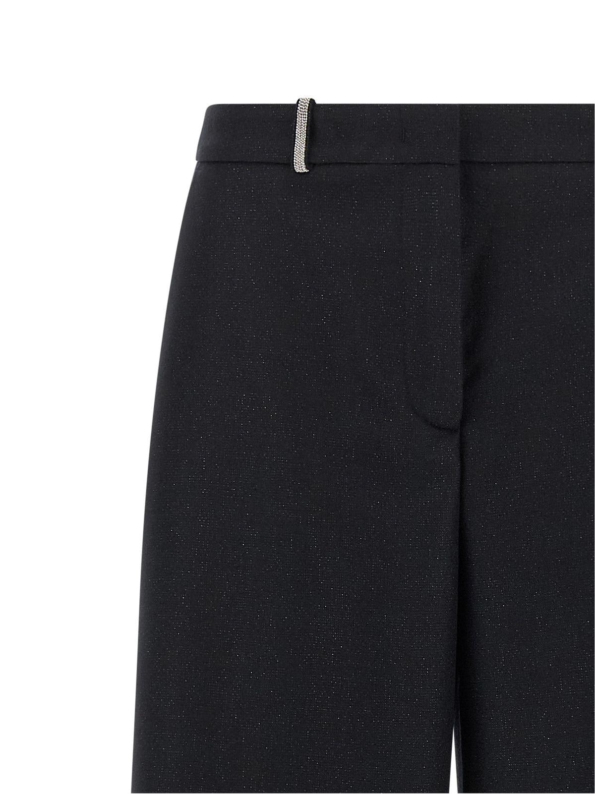 Peserico Blue Virgin Wool Casual Pants