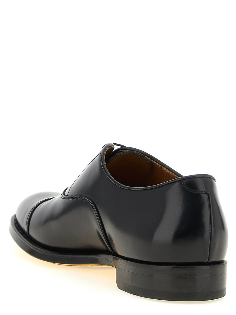 Doucal's Black Leather Oxfords and Derbies - Timeless Elegance