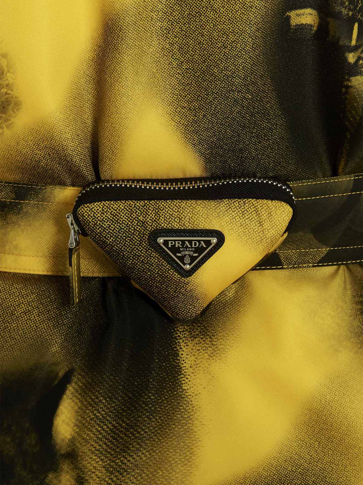 Prada Bicolor Polyamide Parka