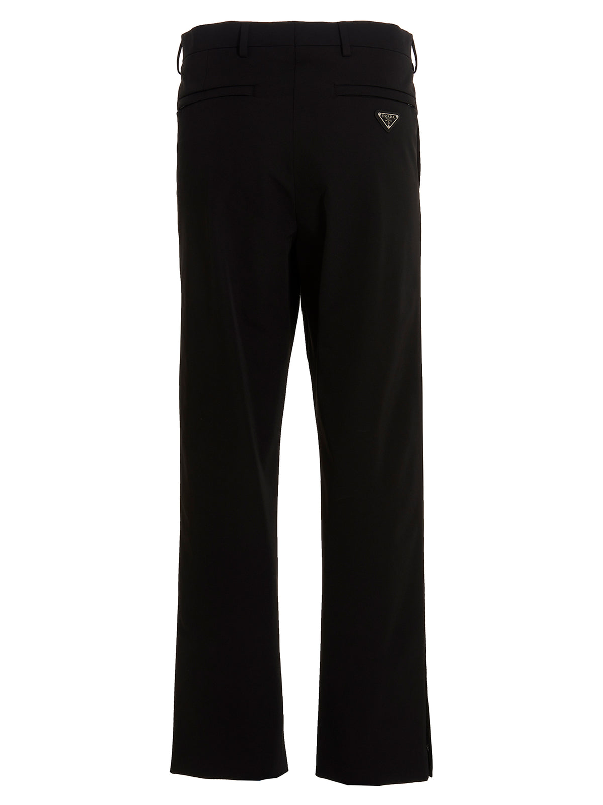 Prada Black Polyester Casual Pants