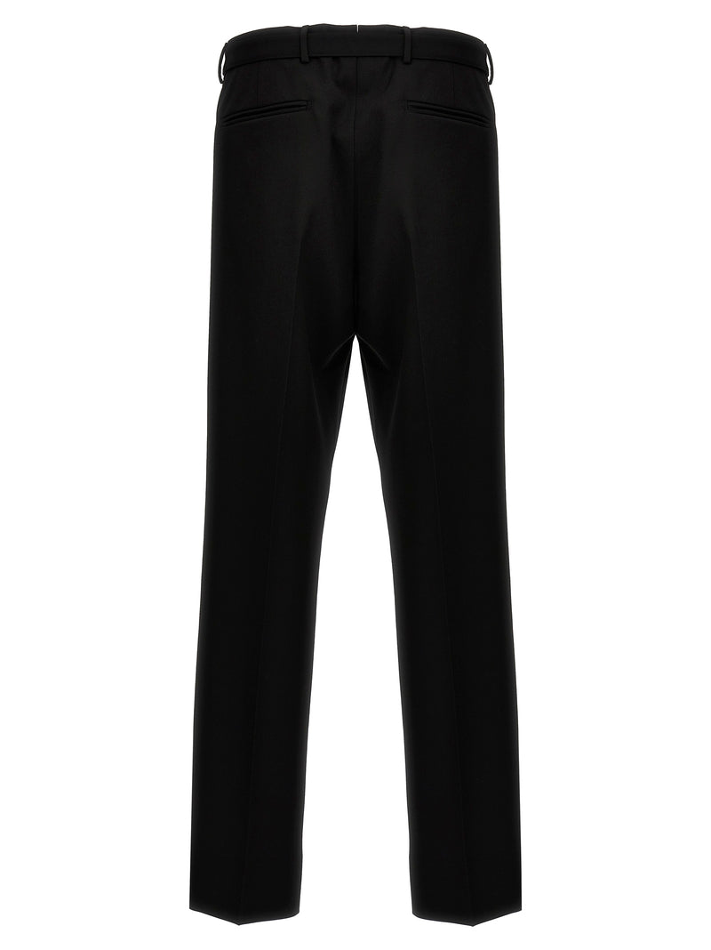 Prada Black Virgin Wool Dress Pants for Men