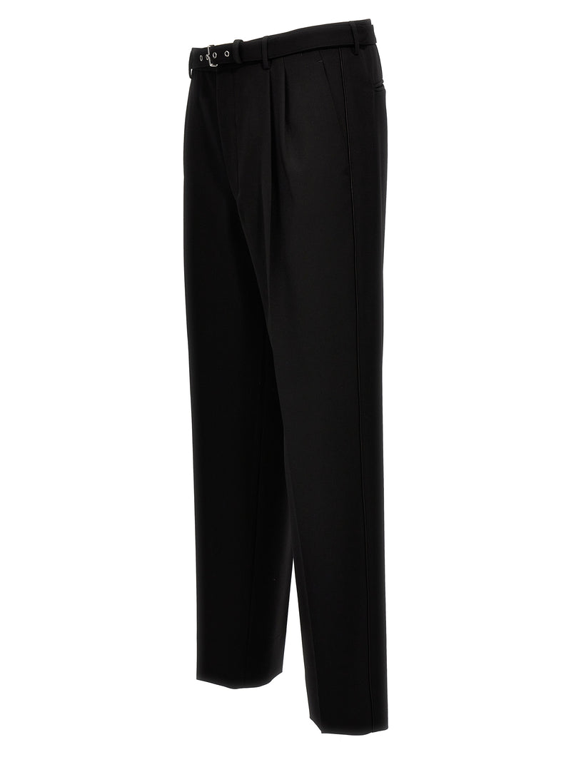 Prada Black Virgin Wool Dress Pants for Men