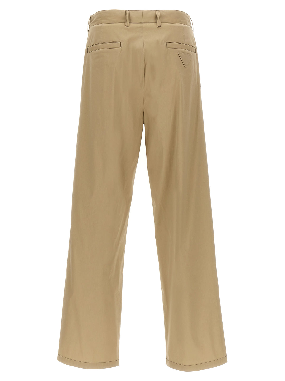 Prada Beige Cotton Casual Pants