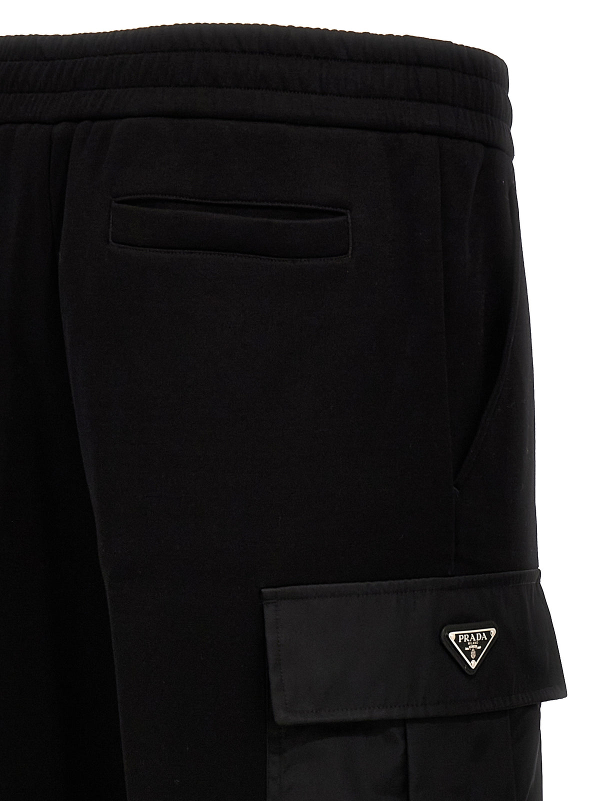 Prada Black Cotton Joggers (Workout Pants)