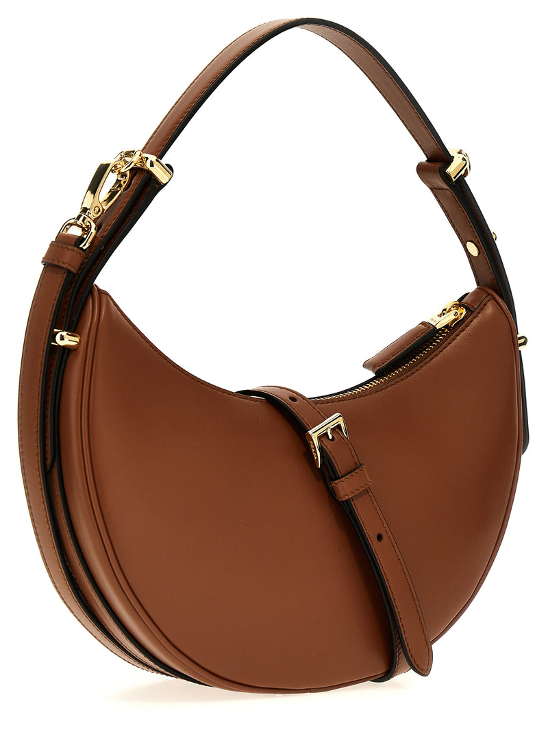 Prada Brown Calfskin Shoulder Bag - Timeless Elegance