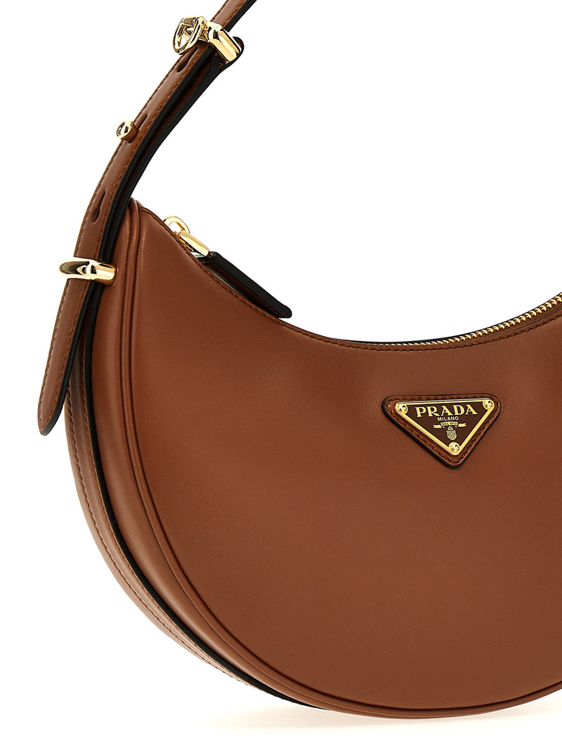 Prada Brown Calfskin Shoulder Bag - Timeless Elegance