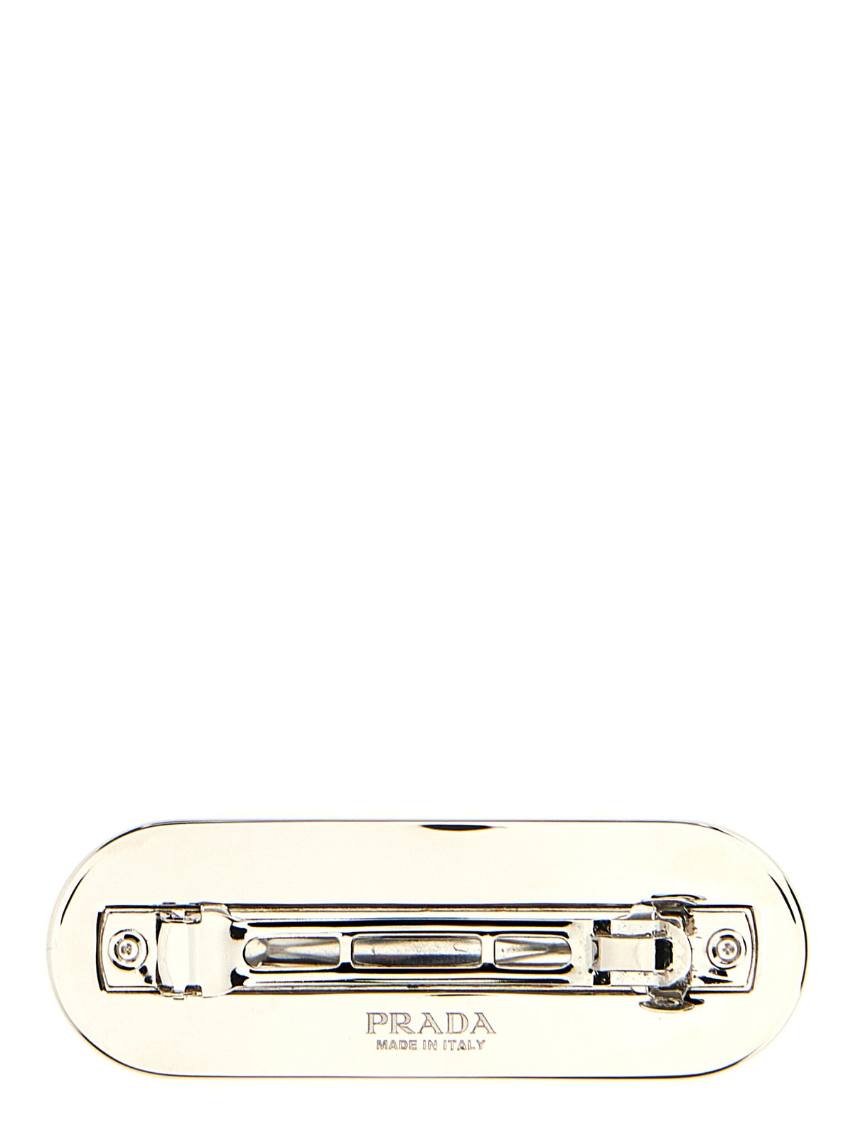 Prada Black Stainless Steel Hair Clip