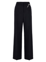 Prada Blue Wool Casual Pants