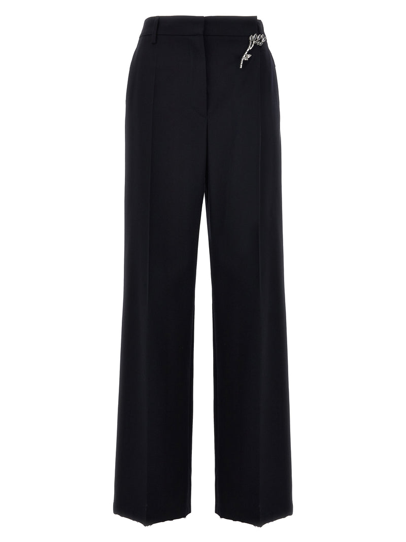 Prada Blue Wool Casual Pants for Women