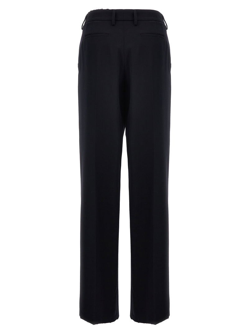 Prada Blue Wool Casual Pants for Women