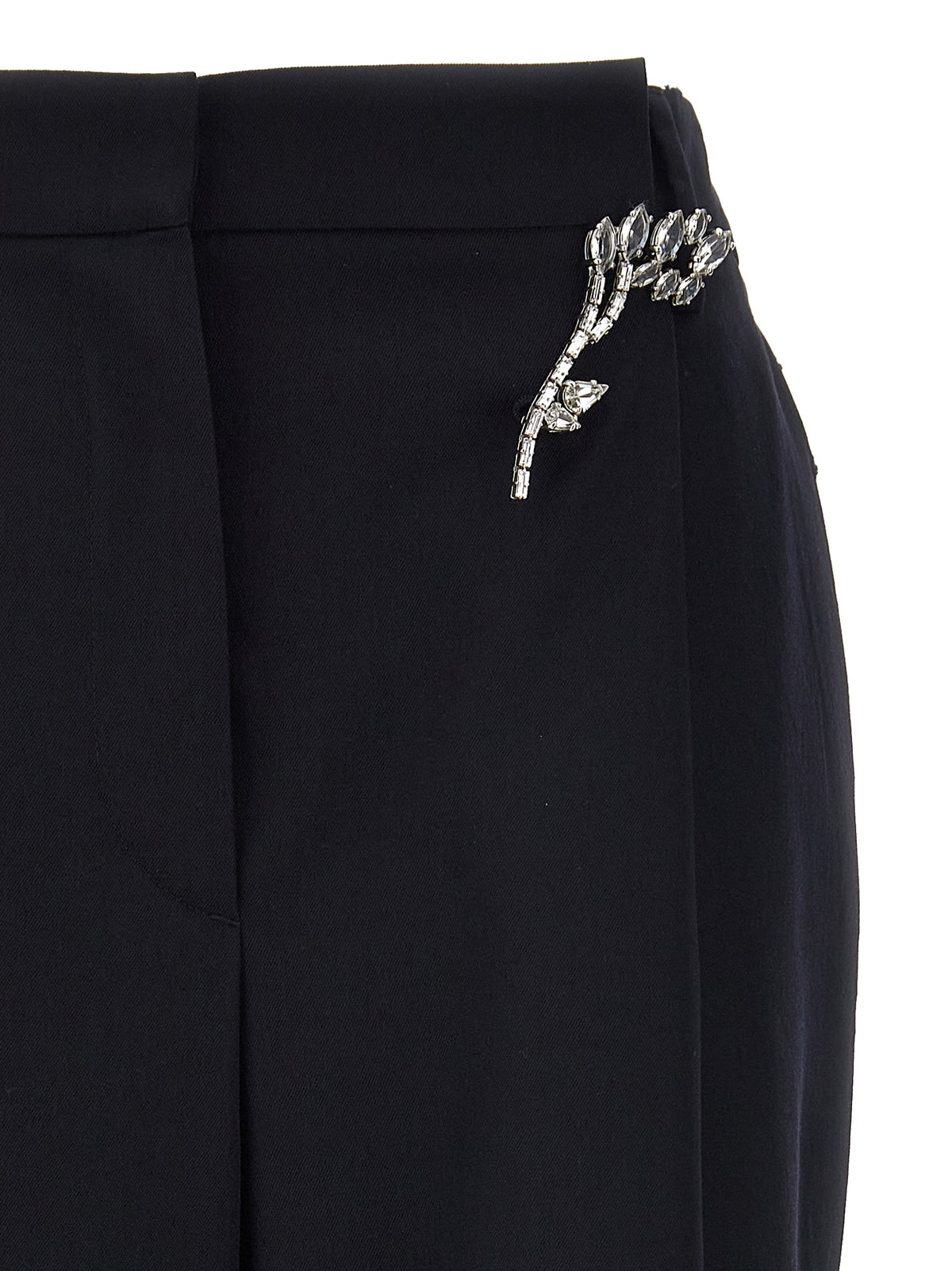 Prada Blue Wool Casual Pants