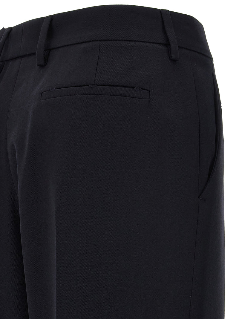 Prada Blue Wool Casual Pants for Women