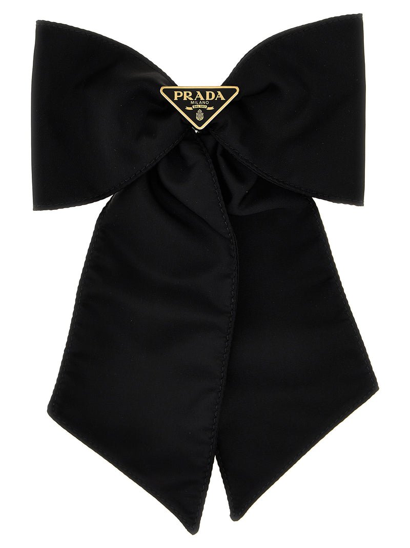 Prada Black Brass Hair Clip - Sustainable Luxury Accessory