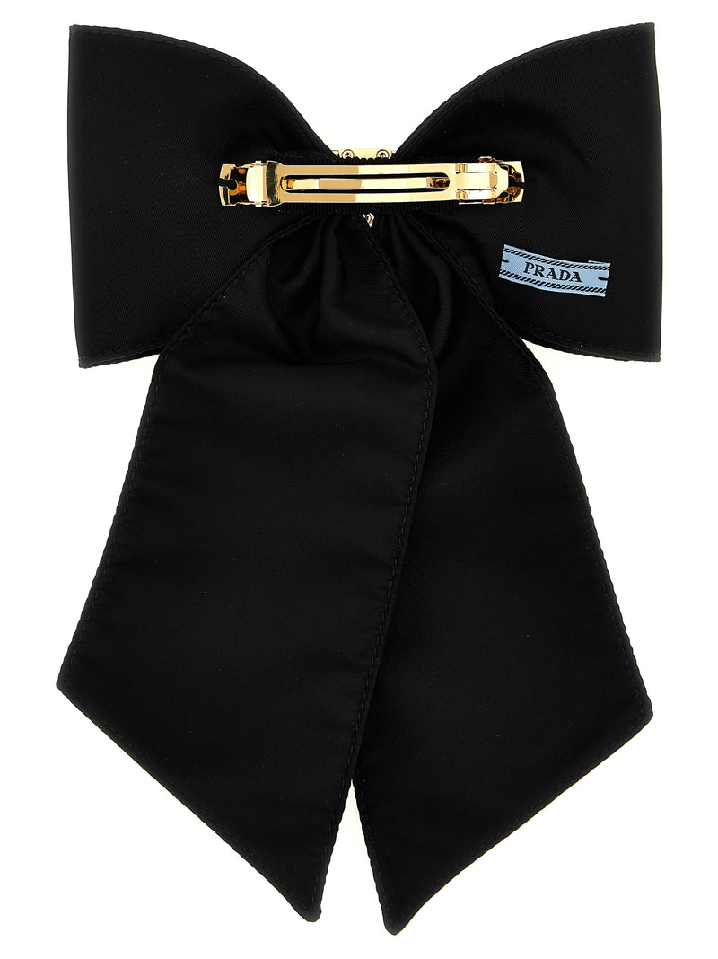 Prada Black Brass Hair Clip - Sustainable Luxury Accessory