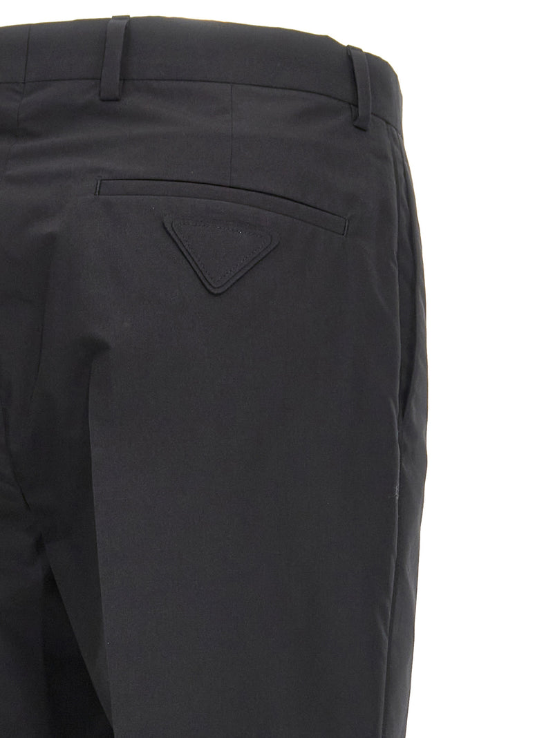 Pantalon en Coton Noir Prada - Élégance et Confort