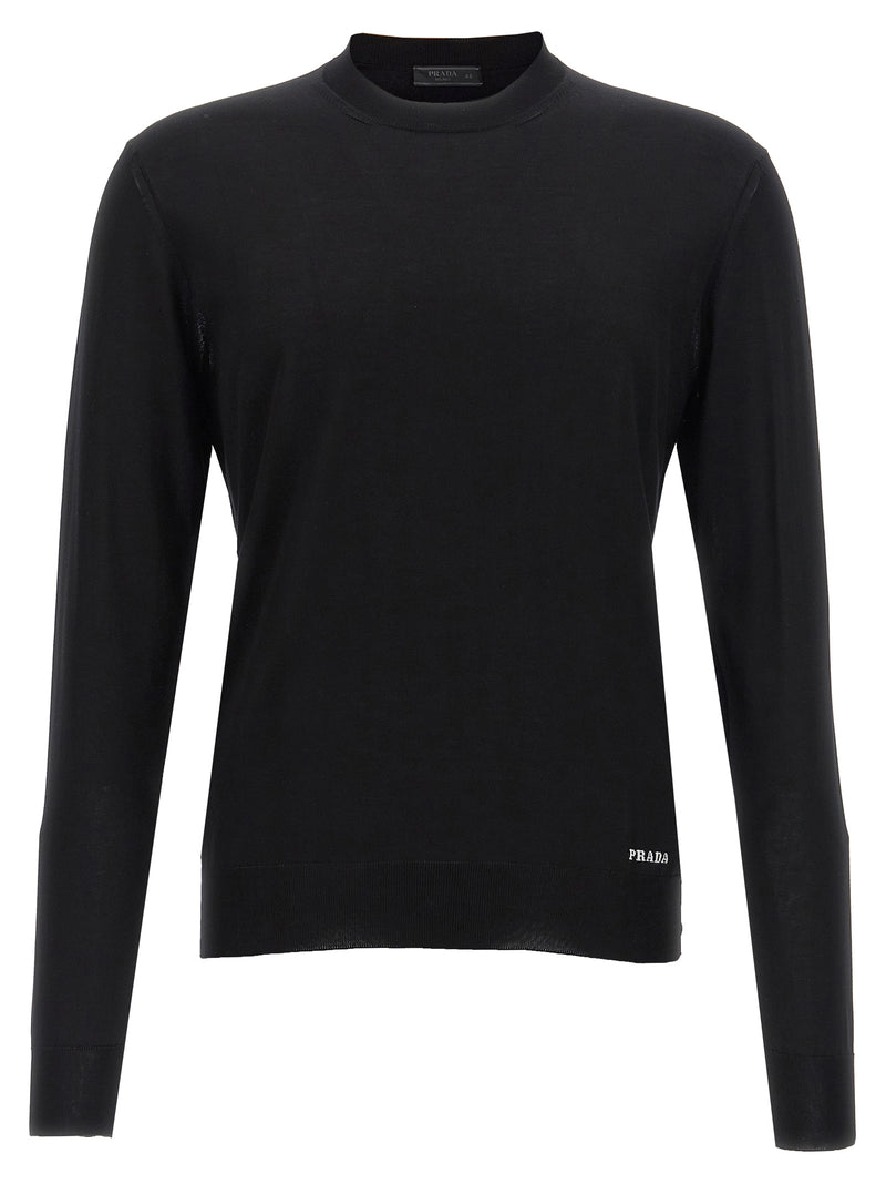 Prada Black Silk Cardigan - Luxurious Men's Sweater