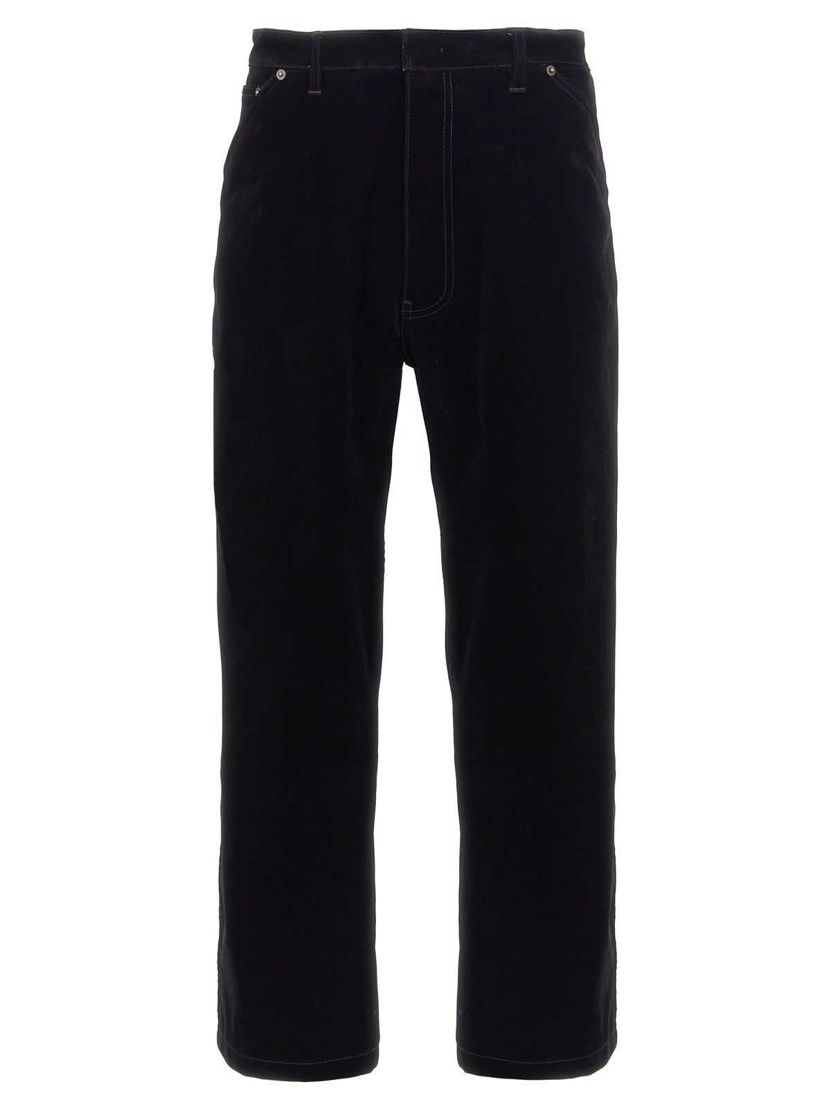 Prada Black Cotton Casual Pants