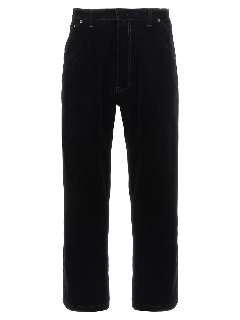 Prada Black Cotton Casual Pants - Timeless Elegance