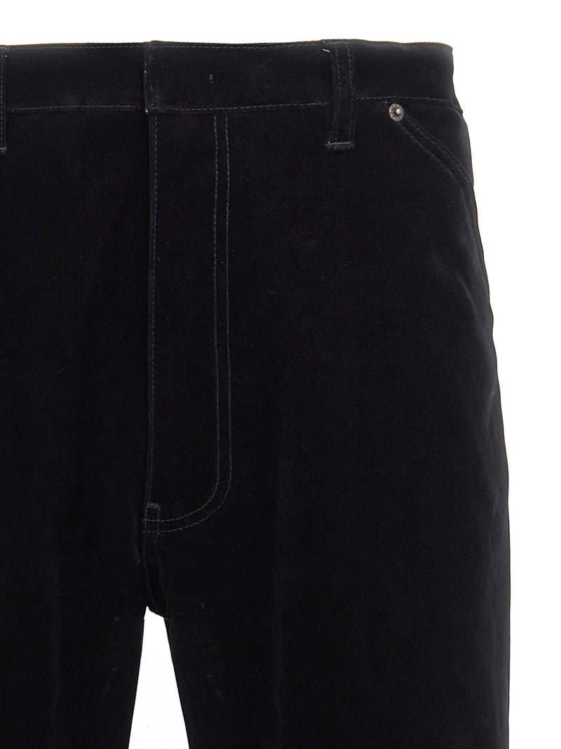 Prada Black Cotton Casual Pants - Timeless Elegance