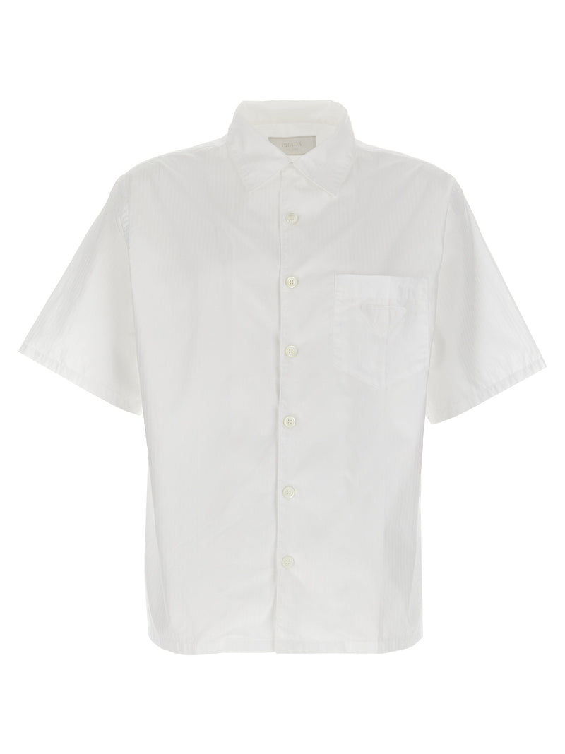 Prada White Cotton Blouse - Elegant and Trendy