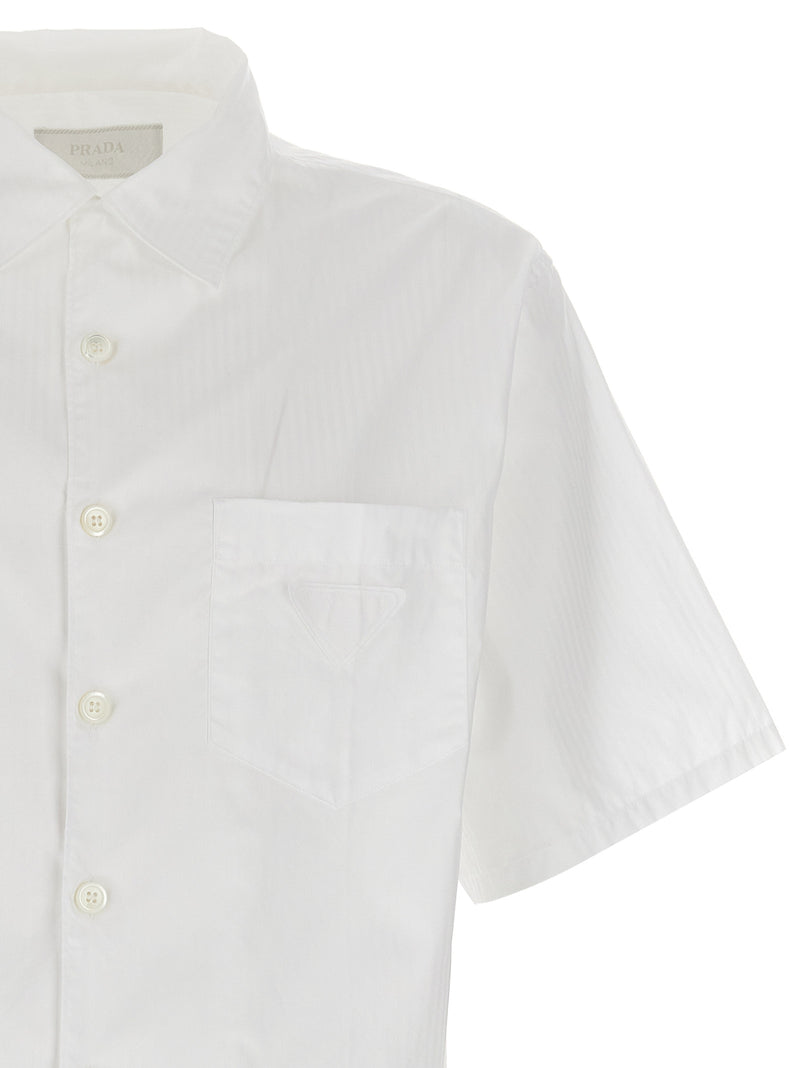 Prada White Cotton Blouse - Elegant and Trendy