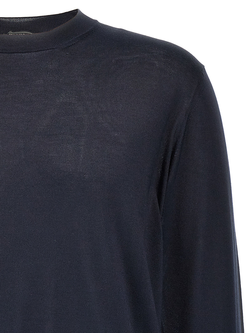 Prada Blue Silk Cardigan - Luxurious Men's Sweater