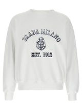 Prada White Cotton Sweatshirt