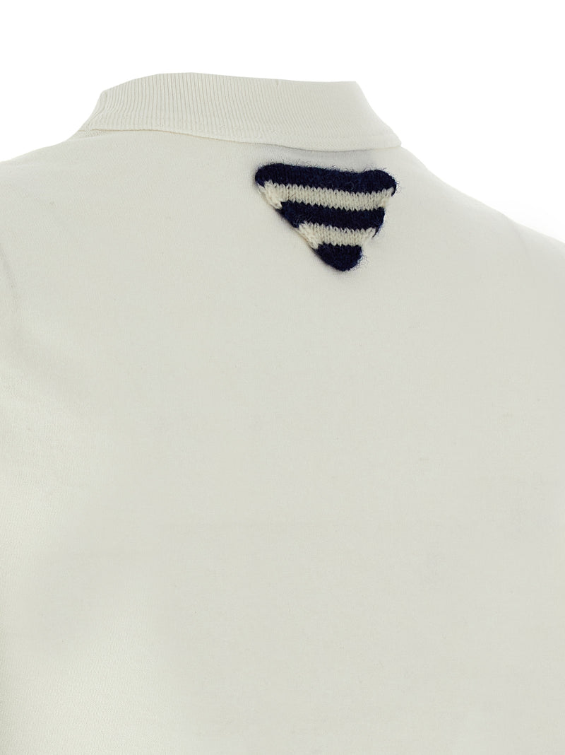 Prada White Cotton T-Shirt - Vintage Logo Design