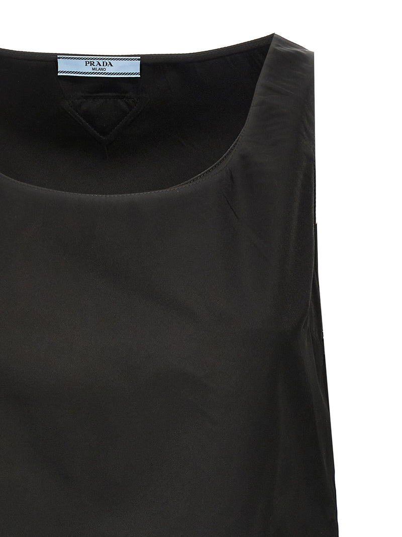 Prada Black Re-Nylon Short Dress for Women