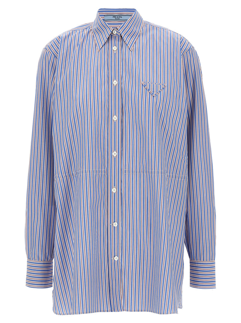 Prada Multicolor Cotton Blouse - Timeless Elegance