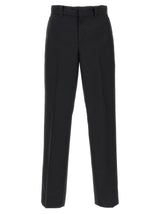 Prada Black Virgin Wool Casual Pants