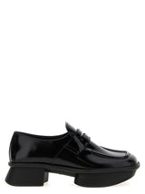 Prada Black Calfskin Slip-On Loafers
