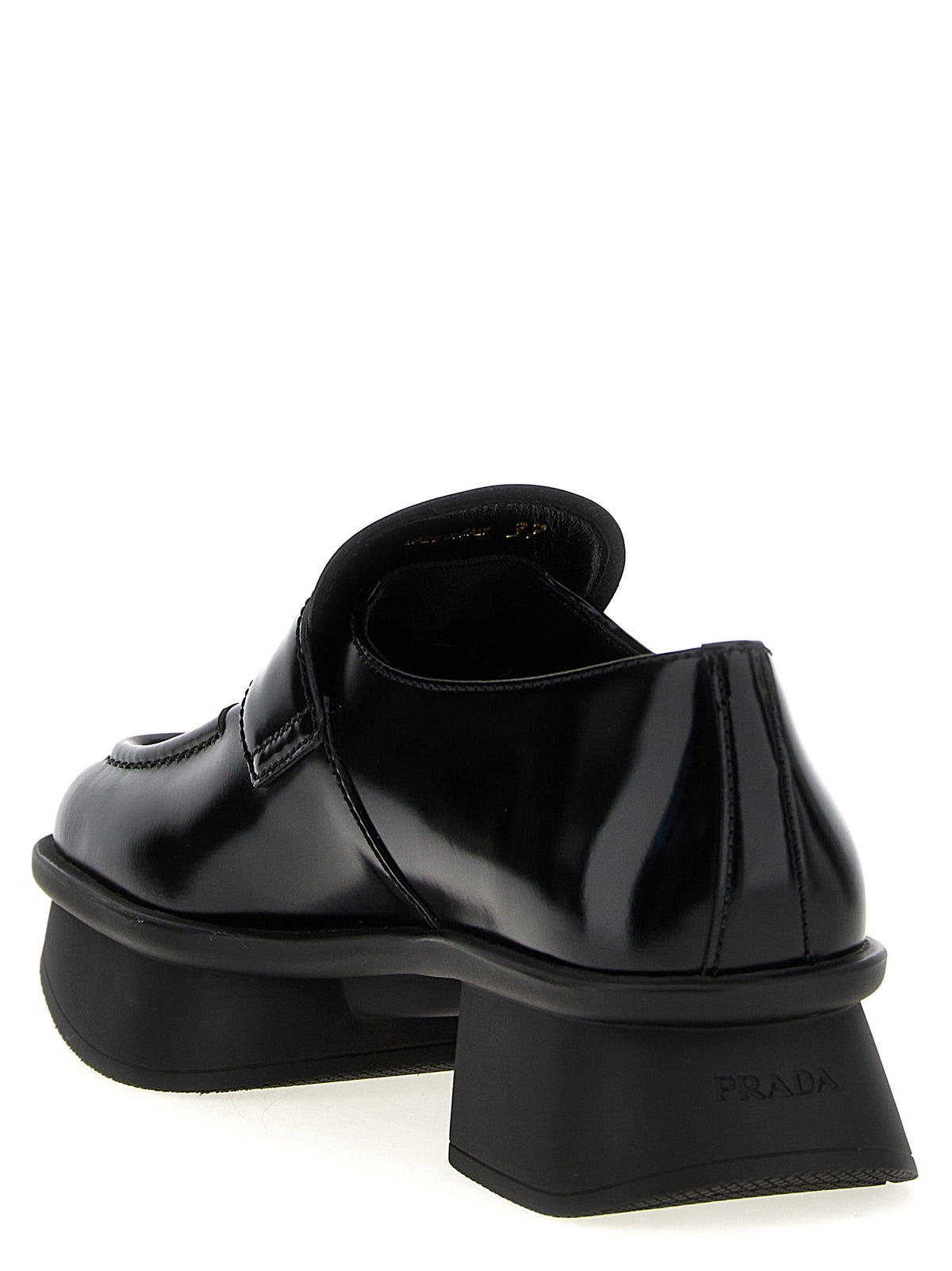 Prada Black Calfskin Slip-On Loafers