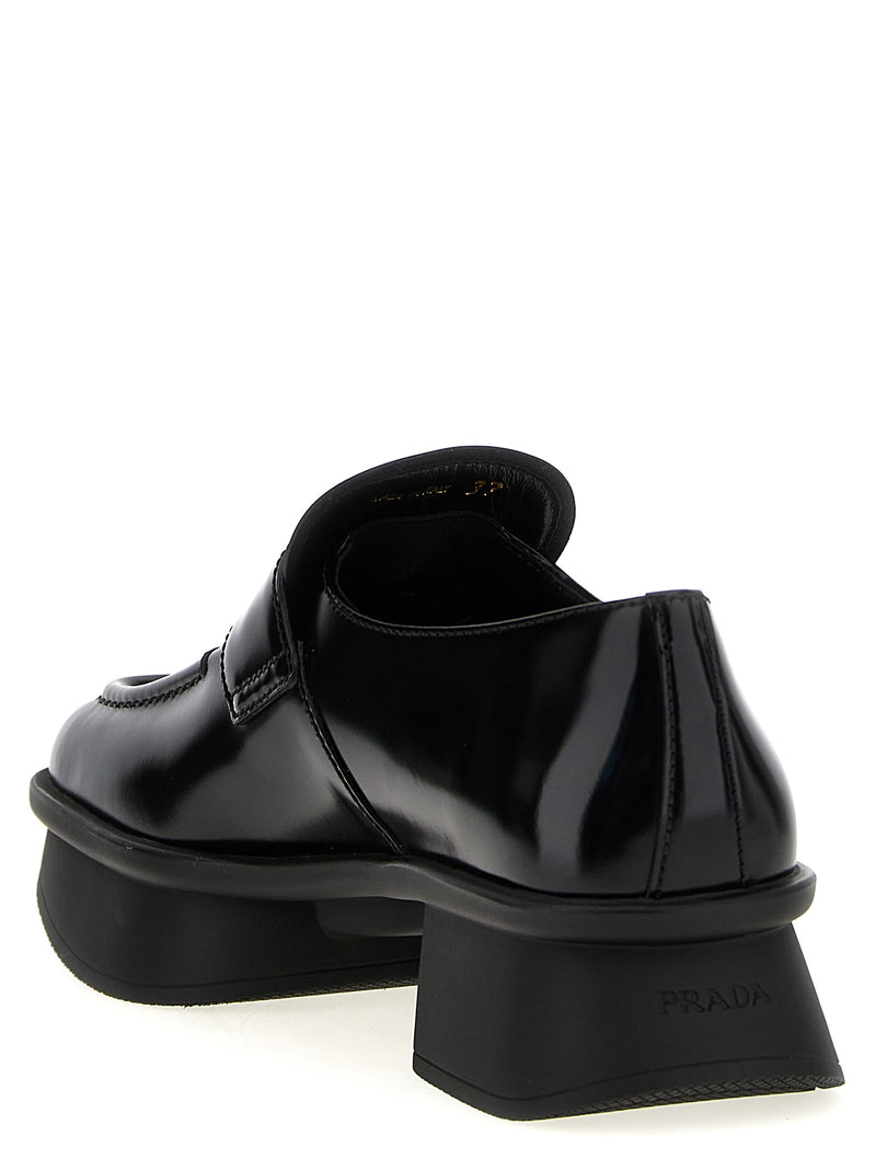 Prada Black Calfskin Slip-On Loafers - Equal Model