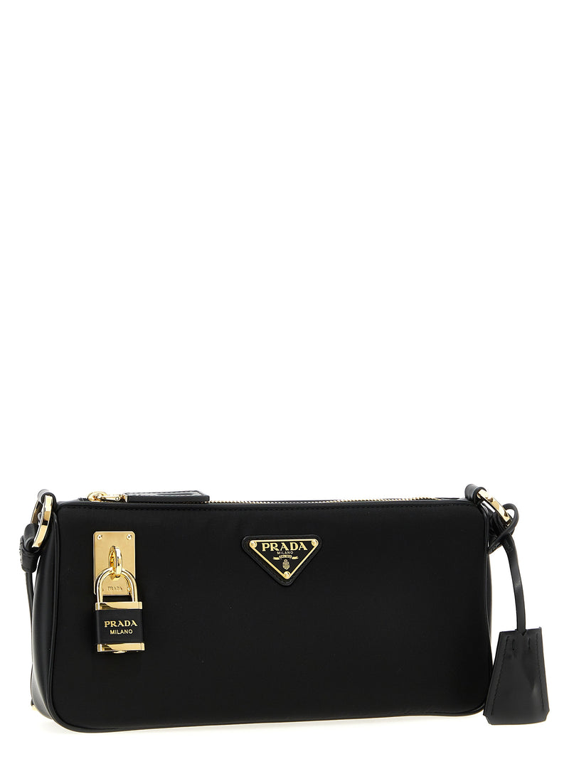 Prada Black Polyamide Shoulder Bag - Eco-Friendly Chic