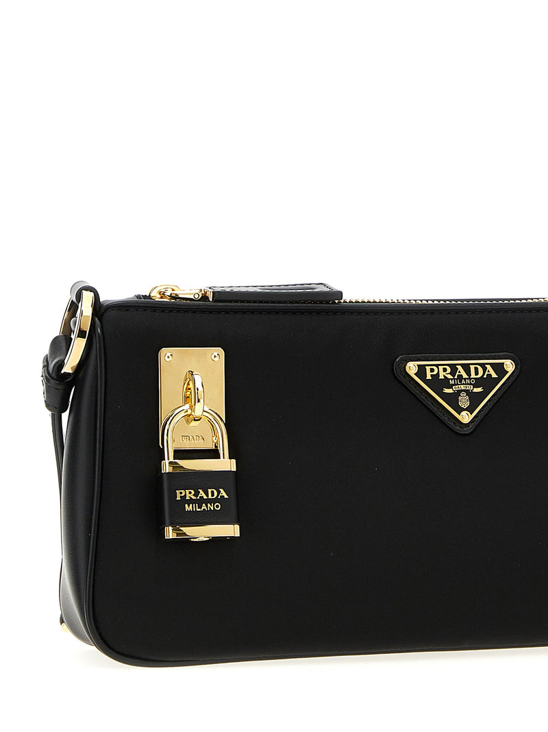 Prada Black Polyamide Shoulder Bag - Eco-Friendly Chic
