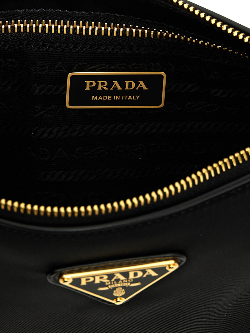 Prada Black Polyamide Shoulder Bag - Eco-Friendly Chic