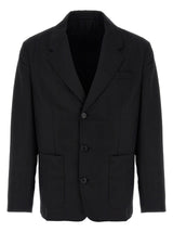Prada Black Virgin Wool Blazer