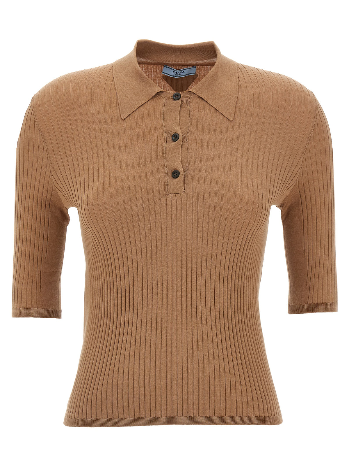 Prada Beige Cotton Polo Shirt